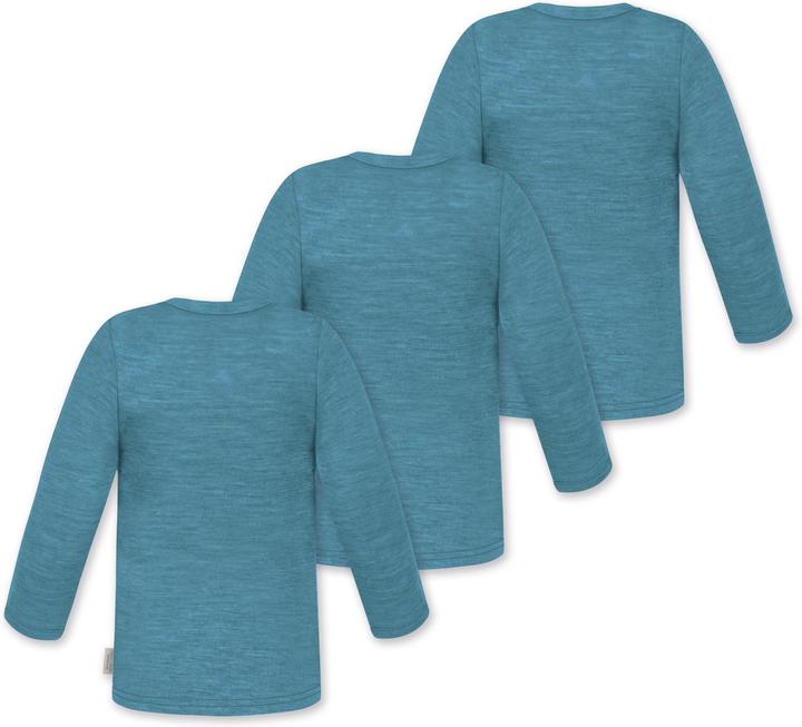 Actual product image Normani 3-pack baby merino longsleeve "Taupo" - 9467 (74, 80)
