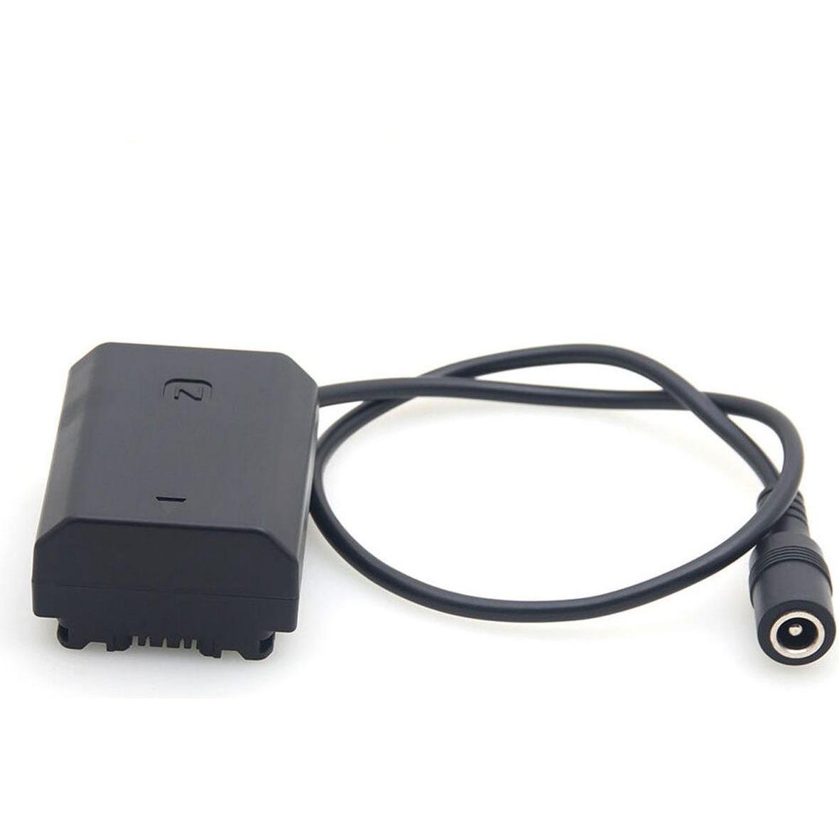 Caruba Batteria fittizia Sony NP FZ100 a decodifica completa (cavo dritto) (Batteria della fotocamera), Alimentatore fotocamera