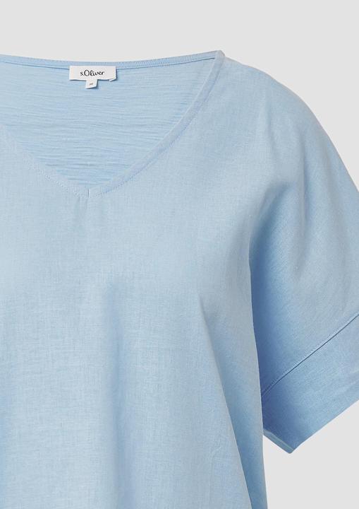 Produktbild S.Oliver T-Shirt T-Shirt im Fabricmix mit Leinenanteil (42)