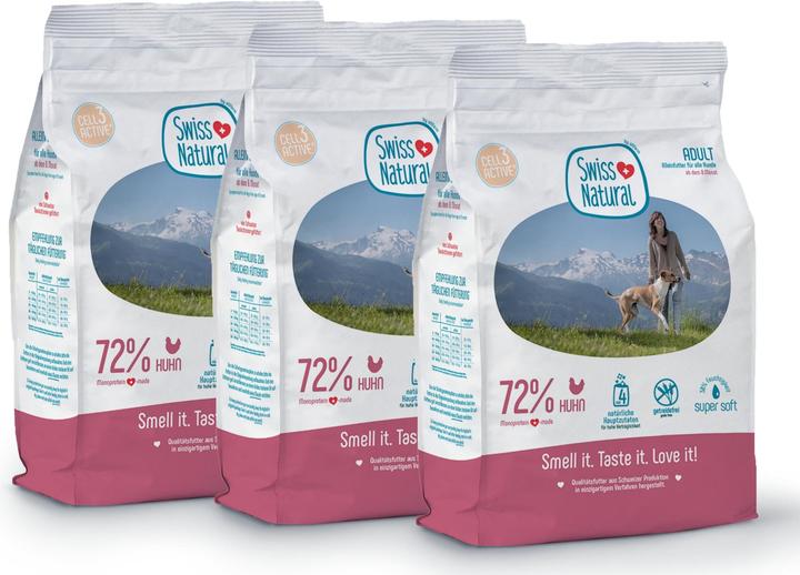 Produktbild Swiss natural Soft Adult (Adult, Junior, 3 Stk., 4000 g)