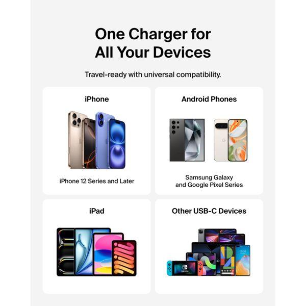 Actual product image Belkin BOOST Charge 25W USB-C sw Lad.PD/PPS 1m K. WCA012kq1MBK-B6 (25 W)