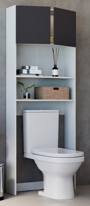 Image du produit VCM Waschmaschinenschrank | Praktischer Überbauschrank mit viel Stauraum | Masse ca. B. 70 x H. 182 x T.