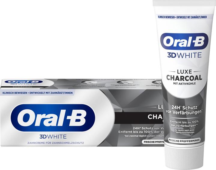 Produktbild Oral-B 3D White Luxe Charcoal Whitening (75 ml)