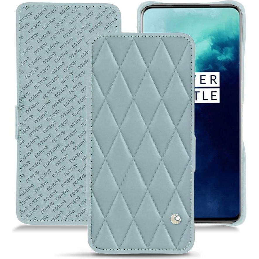Noreve Lederschutzhülle horizontal (OnePlus 7T Pro), Smartphone Hülle, Blau