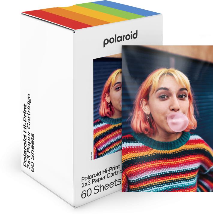 Produktbild Polaroid Hi-Print 2x3 Paper Cartridge (2.1x3.4 Zoll, 2x3", 5.4x8.6cm, 54x86mm, 60 Stk.)