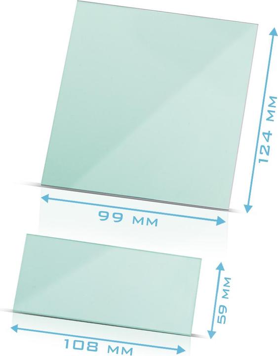 Image du produit Stahlwerk Plaques frontales jeu de 4 plaques de remplacement pour casque de soudure ST 550 L (Coussinets de rechange pour protection auditive)