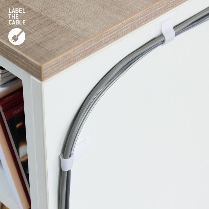 Produktbild Label-the-cable Klettkabelhalter selbstklebende (Klettkabelbinder, 90 mm, 50 Stk.)