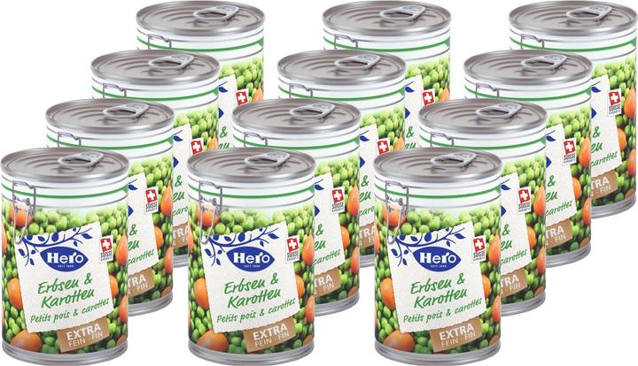 Produktbild Hero Erbsen & Karotten extra fein