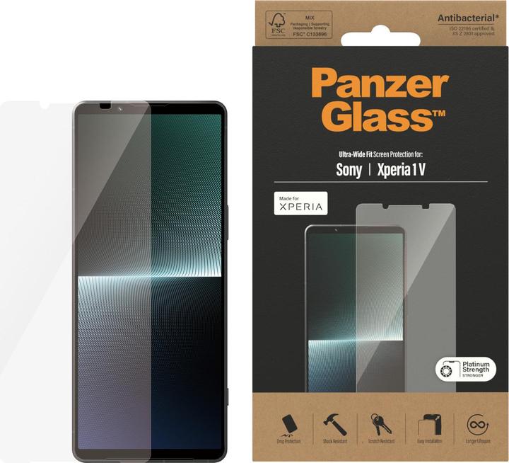 Immagine prodotto PanzerGlass Sony Xperia 1V UltraWide, resistenza Paltinum, antibact.l (1 pz., Sony Xperia 1 V)