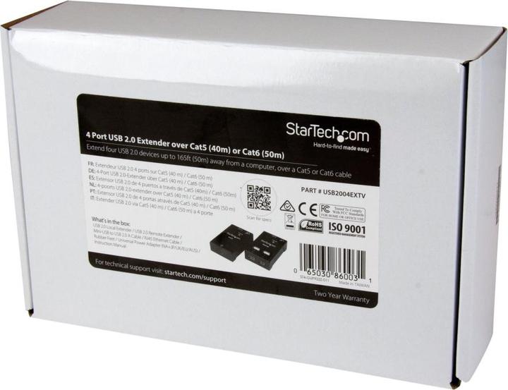 Produktbild StarTech 4 port USB Extender over CAT5/6 (4 Ports)