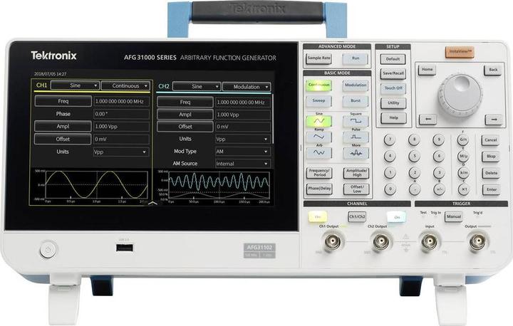 Produktbild Tektronix AFG31151 Funktionsgenerator netzbetrieben 0.000001Hz - 150MHz 1-Kanal Arbiträr, Dreieck