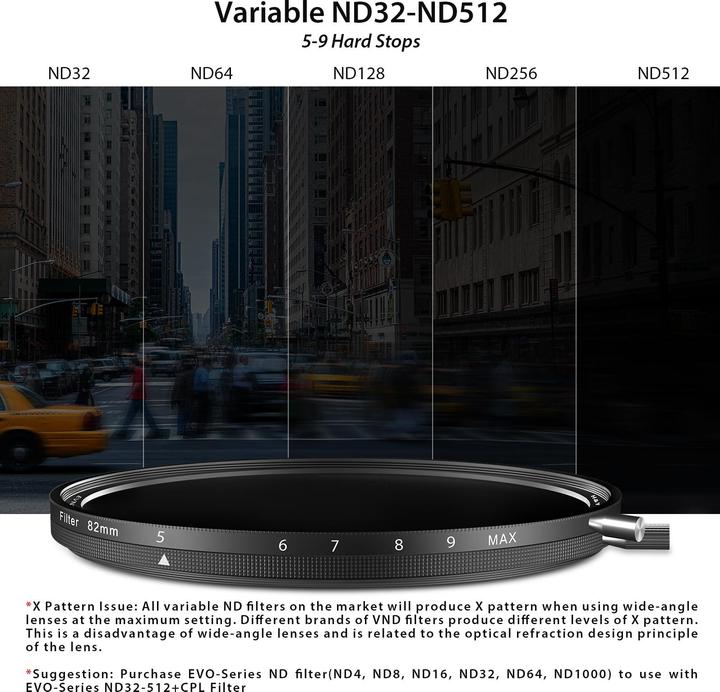 Actual product image H&Y HD EVO ND3-512 Filter Kit 95mm (95 mm, Neutral density filter)