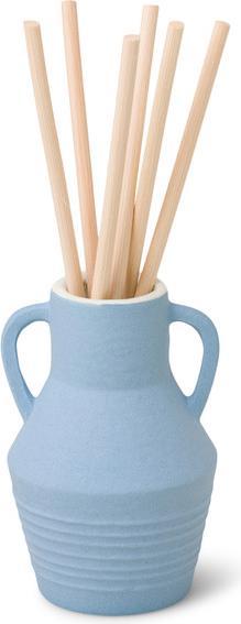 Paddywax Santorini 4Fl Oz Light Blue Ceramic Diffuser Rosemary Sea Salt (118 ml)