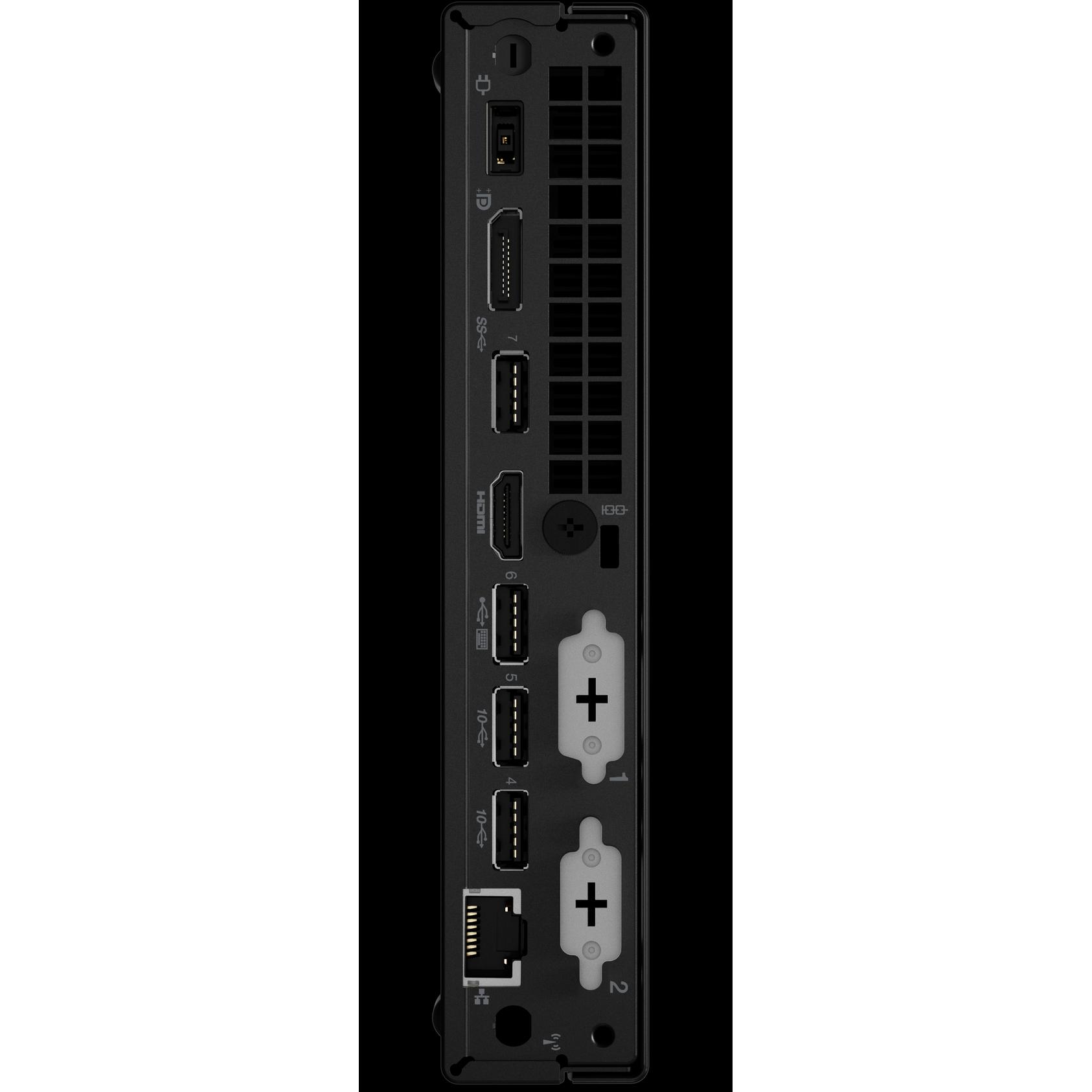 Thumbnail - Lenovo ThinkCentre M70q Gen 3 (Intel Core i5-12400T, 16 GB, 512 GB, UHD Graphics 730), PC, Schwarz