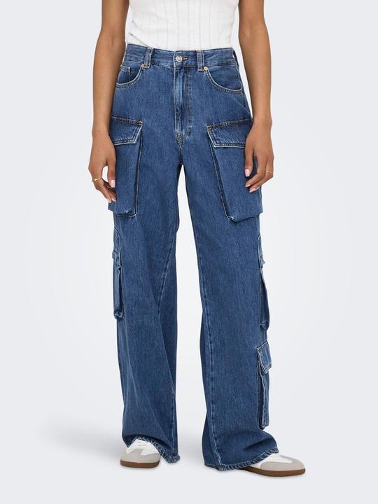 Produktbild Only ONLJamey Loose Baggy Cropped Mid Rise Jeans (W30/L30)