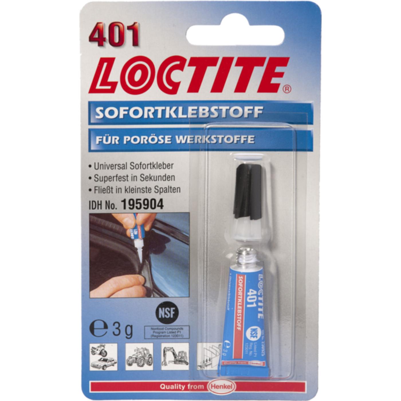 Loctite, Colla, 401 (3 g, 30 ml)