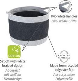 Actual product image Wenko Felt storage basket Bea (35 cm)