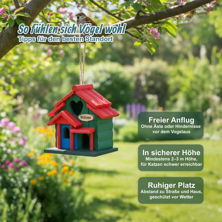 Produktbild Relaxdays Dekovogelhaus