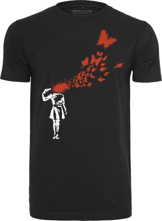 Produktbild Merchcode Brandalised - Banksy's Graffiti Butterfly Tee (S)
