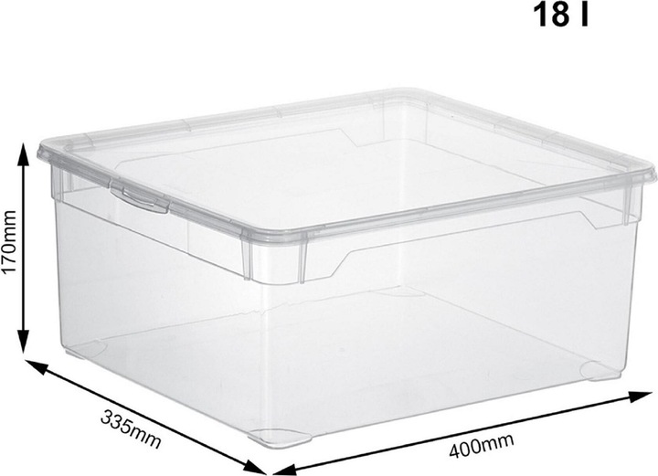 Actual product image Rotho Clear (40 x 33.5 x 17 cm, 18 l)