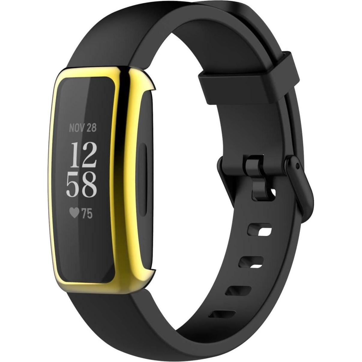 Thumbnail - Cover-Discount Fitbit Inspire 3 - Gummi Schutz Case gold, Smartwatch Zubehör, Gold
