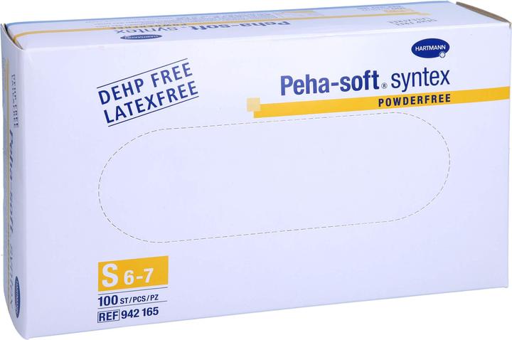 Actual product image Hartmann Peha-soft syntex examination gloves pfr GrS, 100 pcs HAS (S)