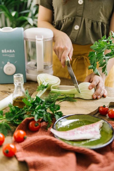 Actual product image Beaba New! Babycook Express Grinder-Steamer Baltic Blue