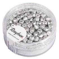 Produktbild Rayher Antique Rocailles, 4mm ø, silber, 120 Stück