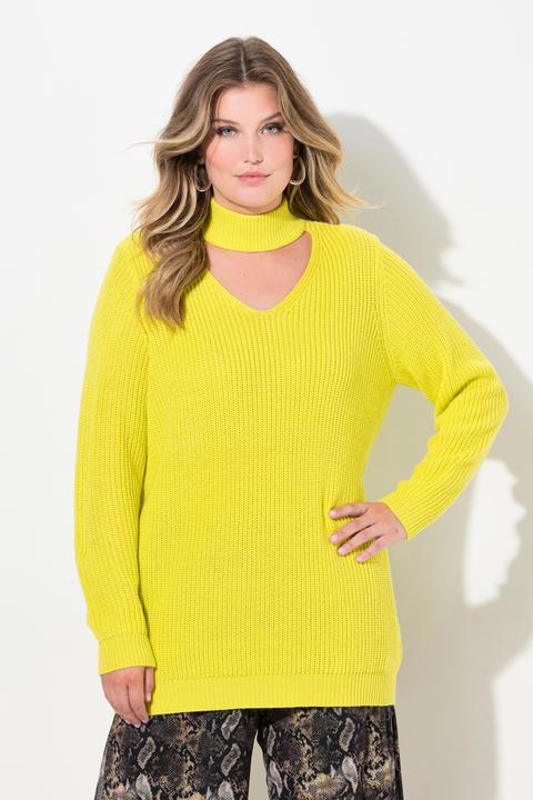 Immagine prodotto Miamoda Pullover, Regular Fit, V-Ausschnitt mit Choker (58)