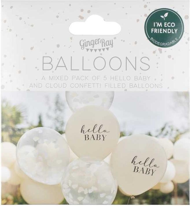Produktbild Sombo Ballons Hello Baby (5x)