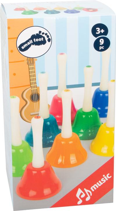 Actual product image small foot Hand bell set (French, Italian, English, German)