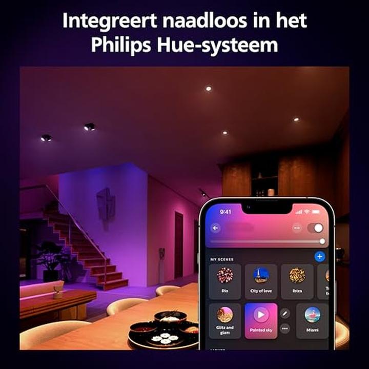 Produktbild Philips Hue LED Lampe (GU10, 4.20 W, 400 lm, 2 x, E)