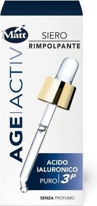 Actual product image Matt Age Activ Viso Concentrato Rimpolpante Elisir Supremo with Pure Hyaluronic Acid 3P Total Liftin (30 ml)