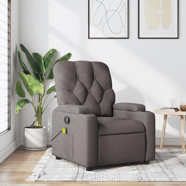Immagine prodotto VidaXL Poltrona massaggiante in tessuto taupe,Colore: Taupe,Materiale: Tessuto (100