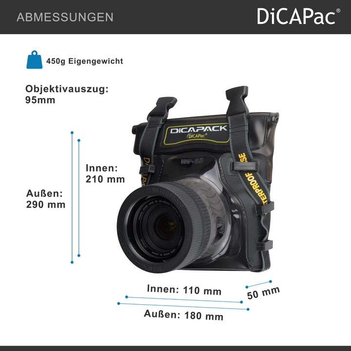 Actual product image DiCAPac Wp-S5 (Camera inner pocket, 1 l)