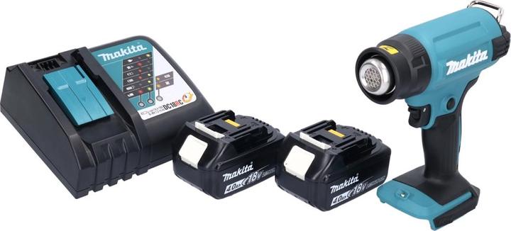 Image du produit Makita DHG 180 RM Pistolet à air chaud sans fil 18 V 550 °C + 2x batterie 4,0 Ah + chargeur