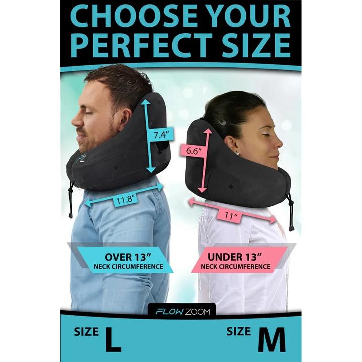 Immagine prodotto Flowzoom Cuscino AIR - Cuscino gonfiabile per il collo (Cuscino per testa e collo)