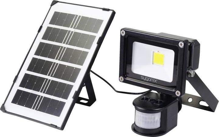 Actual product image Sygonix SY-5461108 Solar spotlight with motion detector (700 lm, IP44)