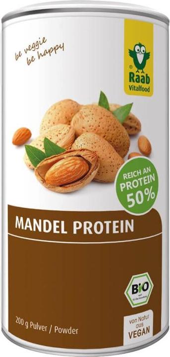 Raab Proteine di mandorle in polvere biologiche (Mandorla, 1 x, 200 g)