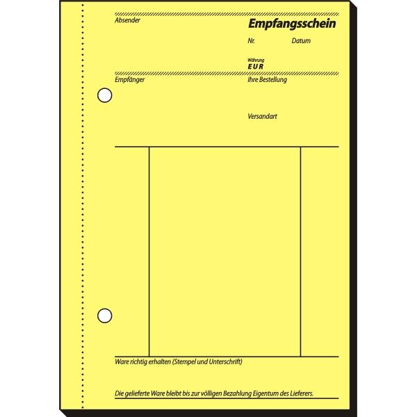 Produktbild Sigel Formularbuch "Lieferschein mit Empfangsschein", A6, SD (40 x)