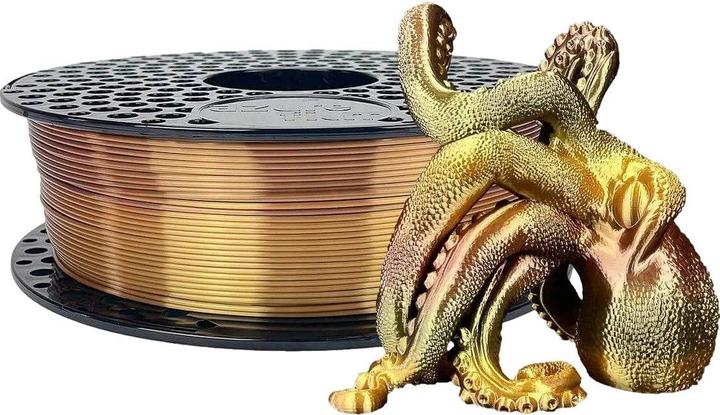 Actual product image AzureFilm SILK AMBER 1,75mm 1kg AZURE FILM 3D FILAMENT (PLA, 1.75 mm, 1000 g, Gold)