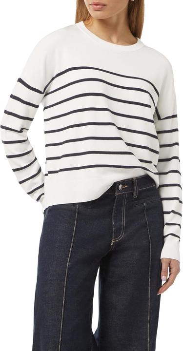 Image du produit Comma Strickpullover Strickpullover mit Strukturstreifen (40)