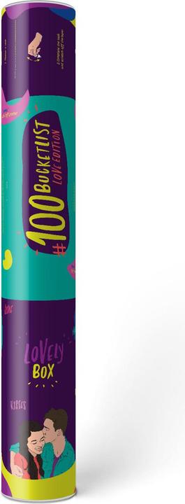 Produktbild 1dea.me Mapa zdrapka – #100 Bucketlist Love Edition (40 x 60 cm)