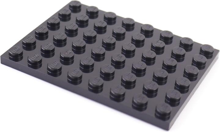 Actual product image LEGO black 6X8 plates - Classic, Basic, City, Mine Craft - 3036 - 50x (3036, LEGO Accessories)