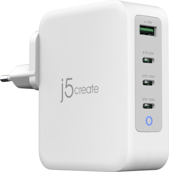 Actual product image j5Create 130W GAN USB-C 4-PORT CHARGER (130 W, 4 ports)