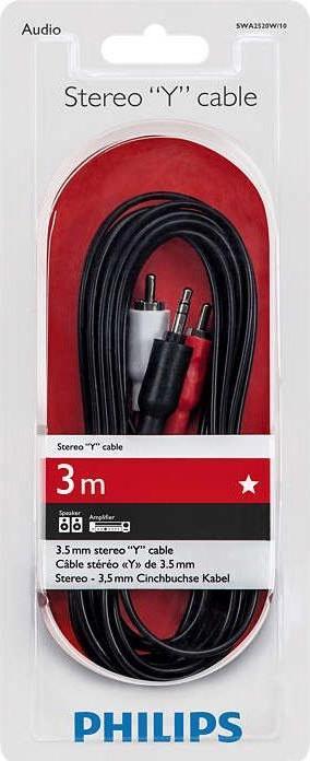 Produktbild Philips Stereo Y cable SWA2520W/10 (3 m, Kabel ohne Stecker)