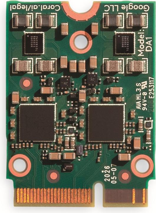 Actual product image Google Coral M.2 Accelerator with Dual Edge TPU