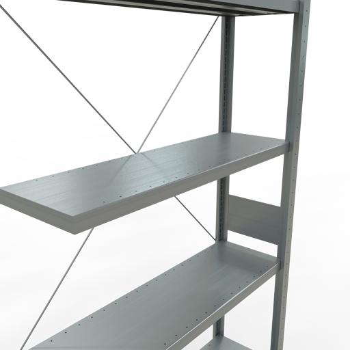 Produktbild Schulte Lagertechnik Stecksystem Anbauregal MULTIplus250 mit Kreuzstrebe