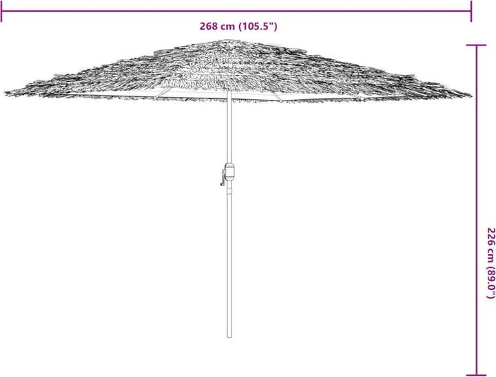 Produktbild vidaXL Sonnenschirm mit mast (2.68 m)
