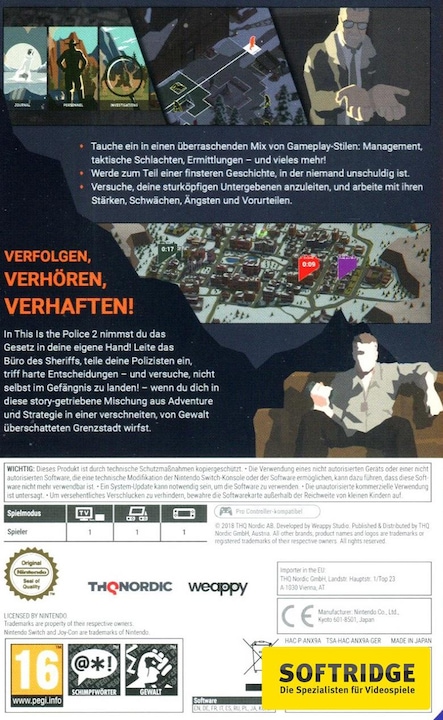 Immagine prodotto THQ Questa è la Polizia 2, Switch (Switch, DE)